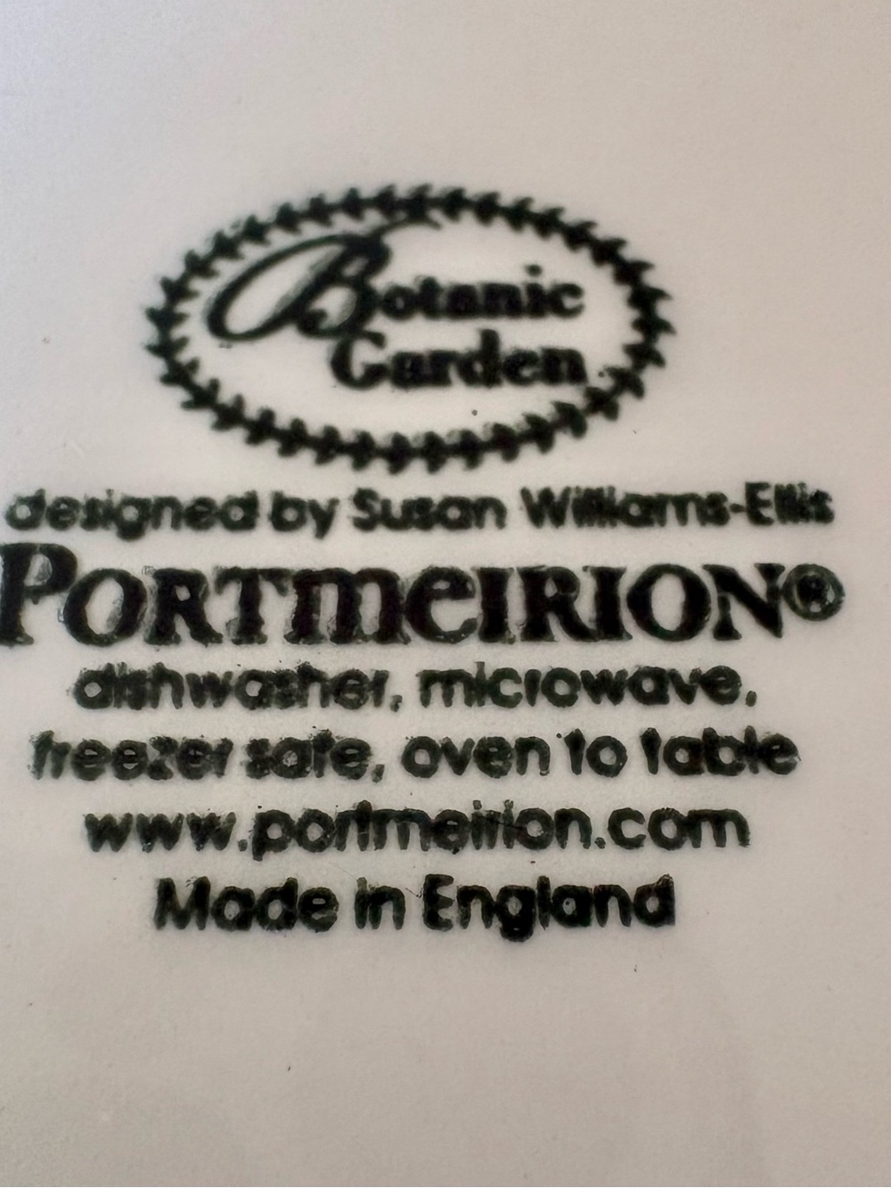 Portmeirion Botanic Garden Amaryllis   salad Plate  NEW never used! - Picture 4 of 7